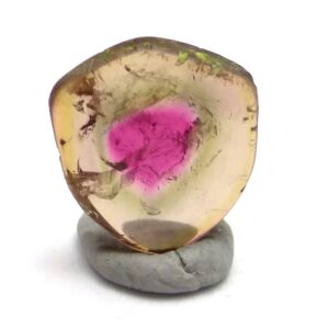 Watermelon Tourmaline Cabochon Slice One of a Kind Rare Rubellite Green Natural Gemstone Specimen Statement Jewelry Pendant Ring Watermelon Tourmaline Cabochon Slice One of a Kind Rare Rubellite Green Natural Gemstone Specimen Statement Jewelry Pendant Ring