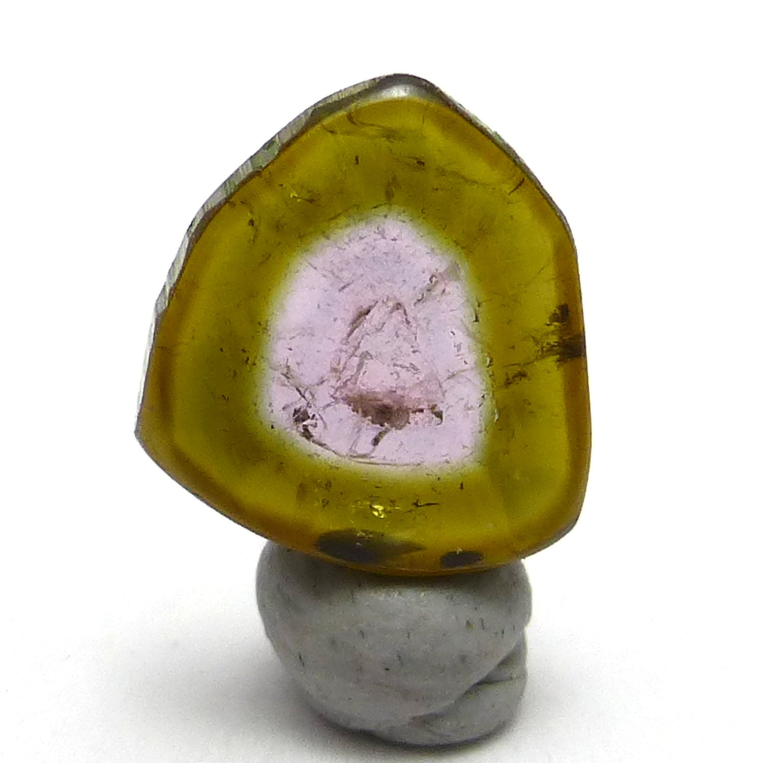 Watermelon Tourmaline Cabochon Slice One Of A Kind Rare Rubellite Green Natural Gemstone Specimen Statement Jewelry Pendant Ring