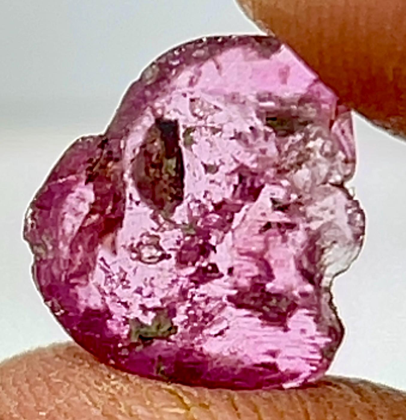 Watermelon Tourmaline Slice: Polished Cabochon For Jewelry Making