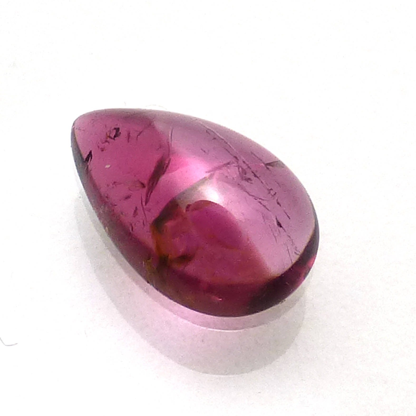 Watermelon Tourmaline Cabochon Tear Drop Pear 9x6 Small Pink Red Natural Bi Color Stacking Ring Bicolor One Of A Kind Handmade Handcut