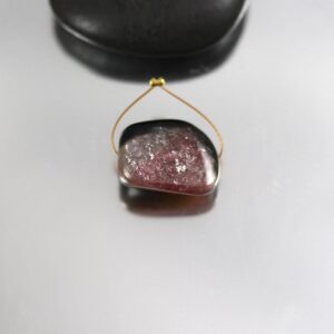 Bicolor Watermelon Tourmaline Nugget Bead - Single Focal - 18 X 13 Mm Bicolor Watermelon Tourmaline Nugget Bead - Single Focal - 18 X 13 Mm