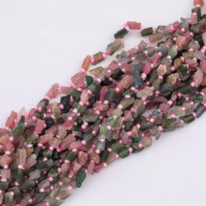 Natural Watermelon Tourmaline Freeform Nugget Beads about 6x7mm or 5x6mm Natural Untreated Natural Watermelon Tourmaline Freeform Nugget Beads about 6x7mm or 5x6mm Natural Untreated