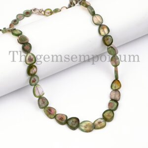 Rare! Watermelon Tourmaline Necklace, Extremely Rare Tourmaline Necklace, Slice Nuggets Necklace, Necklace For Women, Halloween Gift For Her Rare! Watermelon Tourmaline Necklace, Extremely Rare Tourmaline Necklace, Slice Nuggets Necklace, Necklace For Women, Halloween Gift For Her
