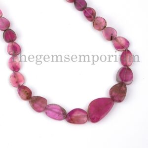 Rare! Stunning Watermelon Tourmaline Slice Nugget Necklace, Tourmaline Nugget Necklace, Natural Tourmaline Slice Necklace, Fancy Beads Rare! Stunning Watermelon Tourmaline Slice Nugget Necklace, Tourmaline Nugget Necklace, Natural Tourmaline Slice Necklace, Fancy Beads