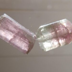 Tourmaline tube crystals 9-10mm beads- 2 pcs focal watermelon tourmaline-jewelry making -craft natural beads Tourmaline tube crystals 9-10mm beads- 2 pcs focal watermelon tourmaline-jewelry making -craft natural beads