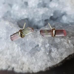Watermelon Tourmaline Earrings, Tourmaline Studs, Tourmaline Stud Earrings, Raw Crystal Jewelry, Tourmaline Crystal Studs Raw Stone Earrings Watermelon Tourmaline Earrings, Tourmaline Studs, Tourmaline Stud Earrings, Raw Crystal Jewelry, Tourmaline Crystal Studs Raw Stone Earrings