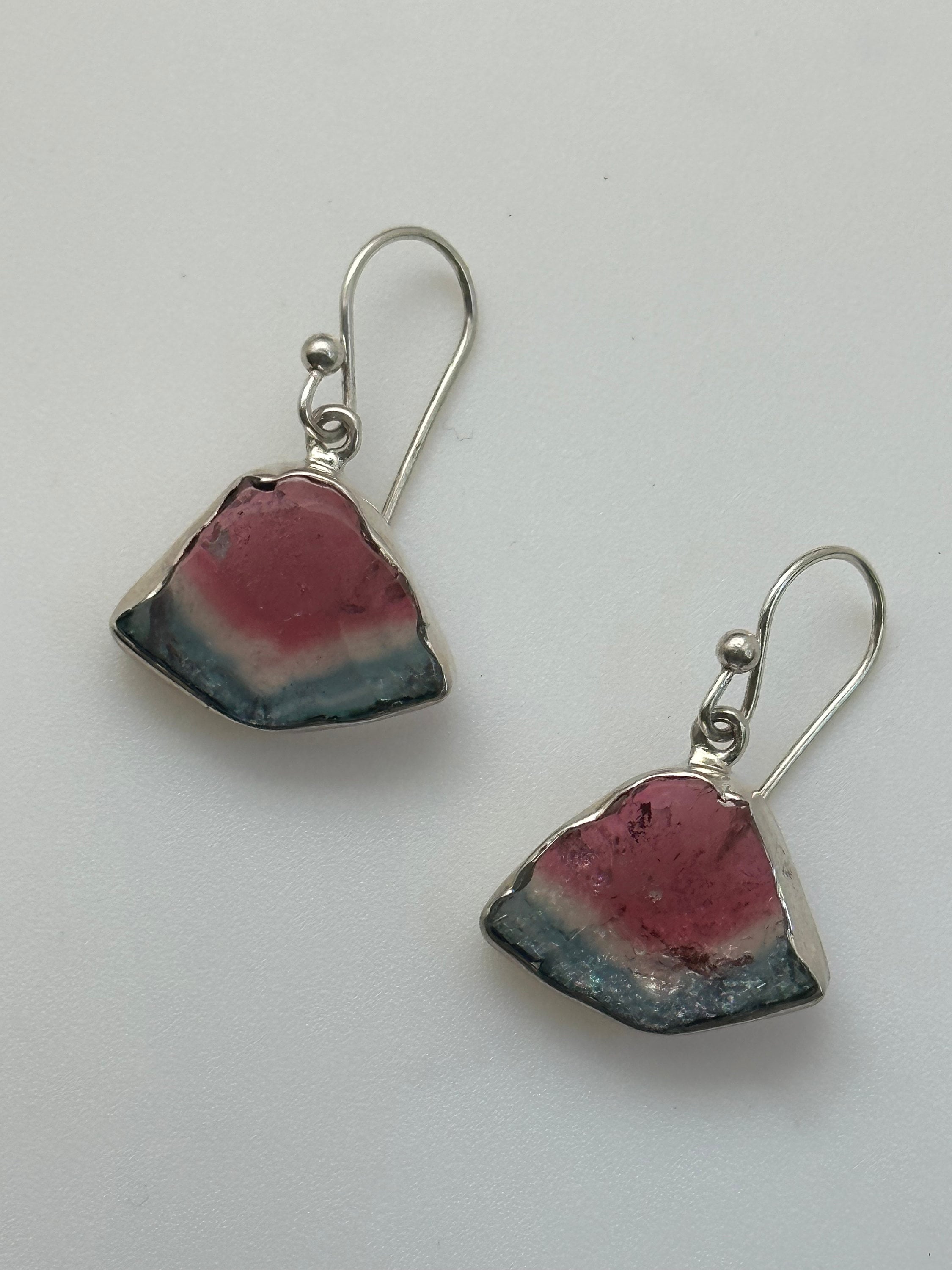 Watermelon Tourmaline Earrings