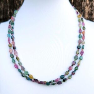 Watermelon Tourmaline Gemstone Choker Necklace Sterling Silver, Colorful Necklace, Layering Necklace, 16 Inch Dainty Beaded Necklace Watermelon Tourmaline Gemstone Choker Necklace Sterling Silver, Colorful Necklace, Layering Necklace, 16 Inch Dainty Beaded Necklace
