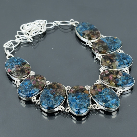 Handmade Watermelon Tourmaline 925 Sterling Silver Necklace