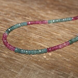 Watermelon Tourmaline Necklace, Pink and Blue Tourmaline, Ombre, Watermelon Tourmaline Jewelry Pink, October Birthstone Watermelon Tourmaline Necklace, Pink and Blue Tourmaline, Ombre, Watermelon Tourmaline Jewelry Pink, October Birthstone