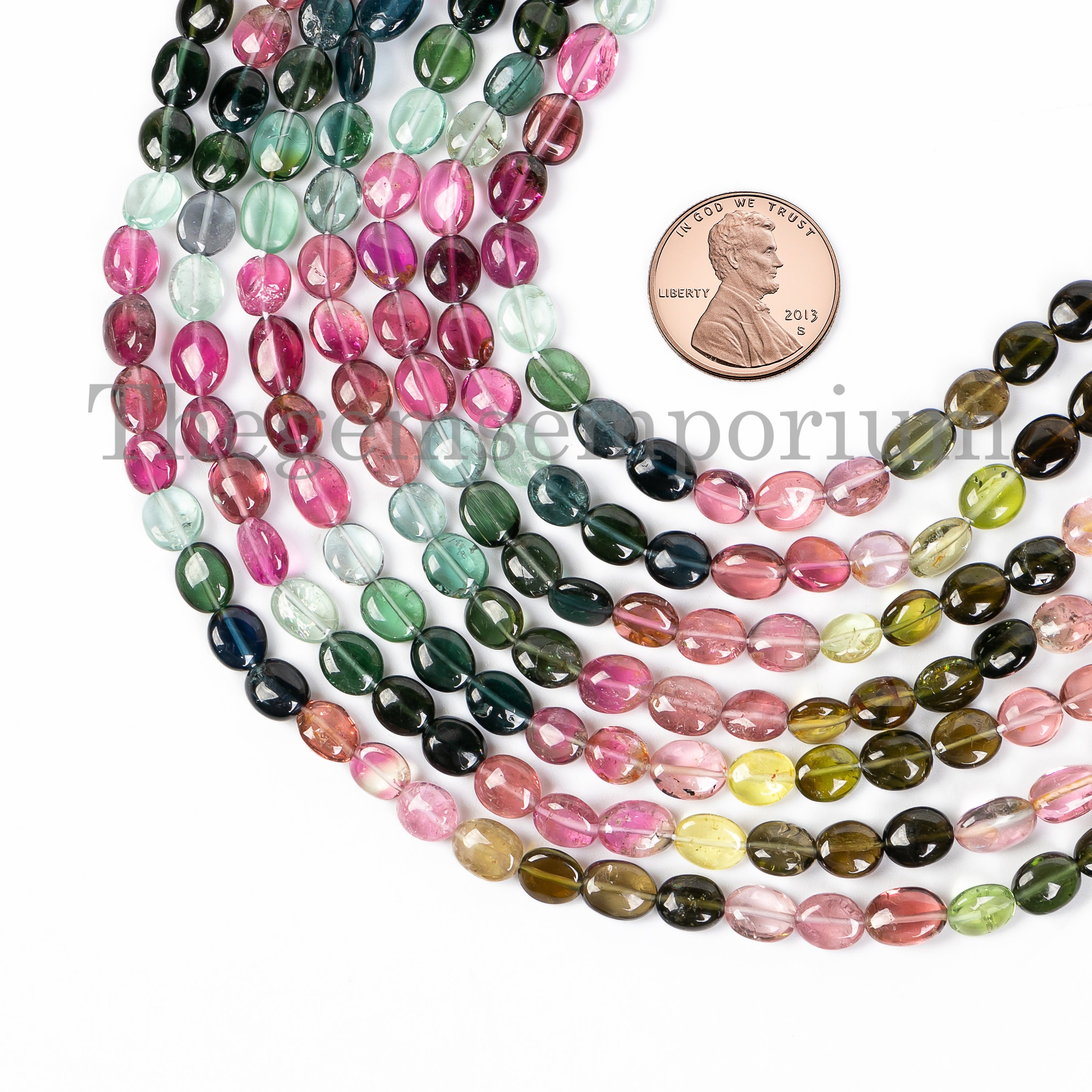 Multi Tourmaline Smooth Oval Shape Beads 14 Inch Tourmaline Oval Beads Strand, Oval Tourmaline, Tourmaline Plain Beads Watermelon Tourmaline