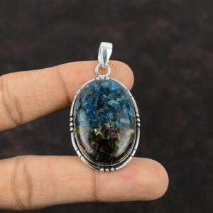 Handmade Watermelon Tourmaline 925 Sterling Silver Pendant