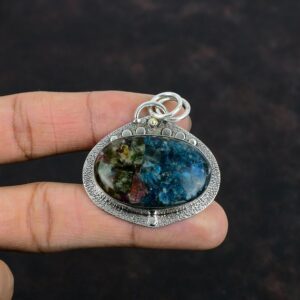Handmade Watermelon Tourmaline Pendant: 925 Sterling Silver Gemstone Jewelry