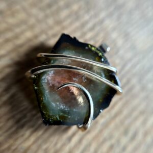 Watermelon Tourmaline In 14k Gold Pendant