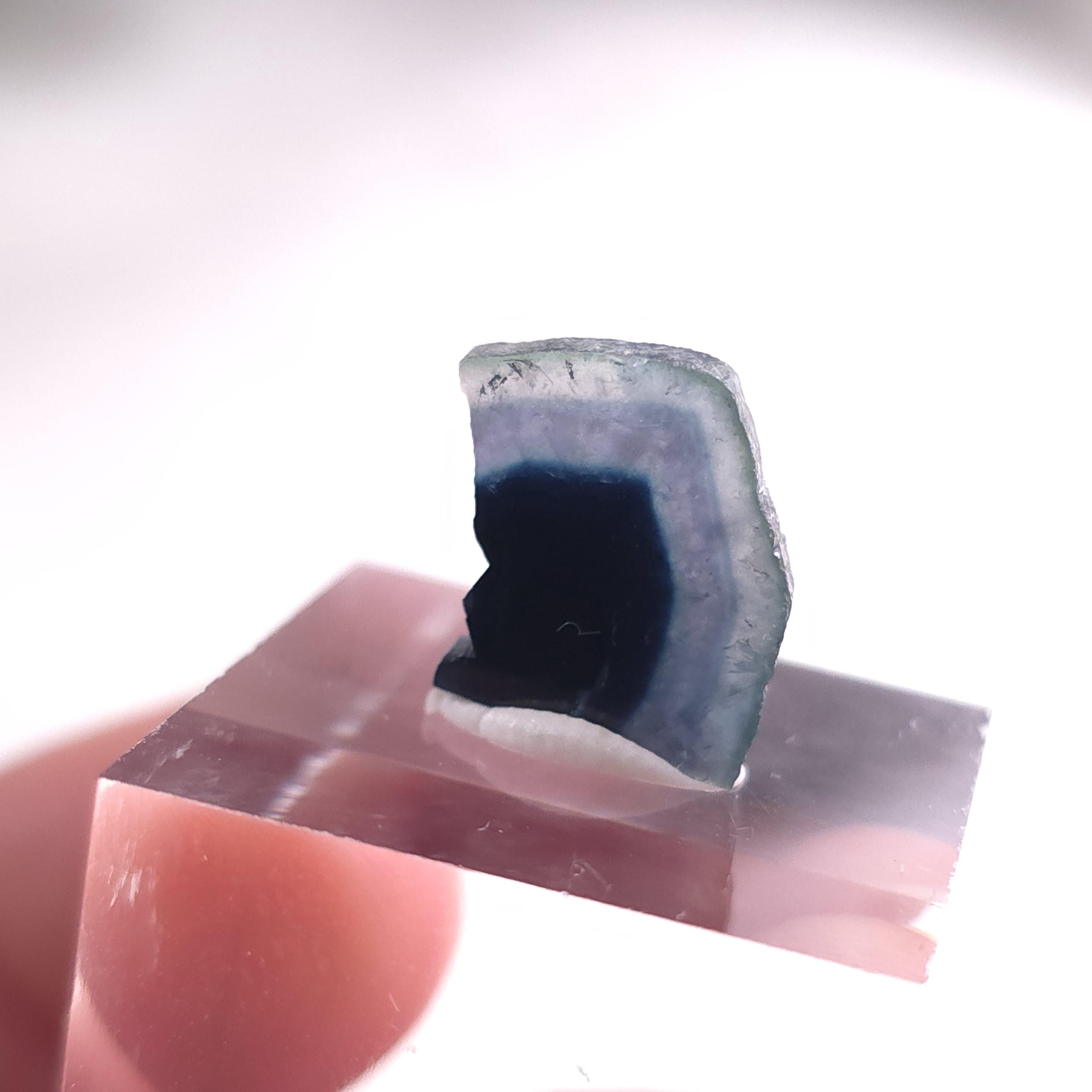 Blue Watermelon Tourmaline Slice: Crystal Specimen, 5.8 Carats Blue Watermelon Tourmaline Slice: Crystal Specimen, 5.8 Carats