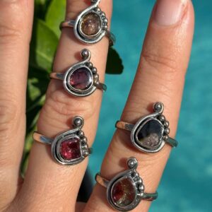 Watermelon Tourmaline Ring • .925 Sterling Silver • Choose Your Ring Watermelon Tourmaline Ring • .925 Sterling Silver • Choose Your Ring