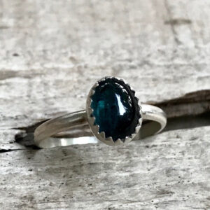 Elegant Oval Watermelon Tourmaline Solitaire Sterling Silver Ring | Choose Your Stone | Made To Order | Tourmaline Ring | Engagement Ring