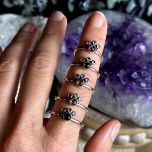 Watermelon Tourmaline Pawprint Ring • .925 Sterling Silver • Choose Your Ring Watermelon Tourmaline Pawprint Ring • .925 Sterling Silver • Choose Your Ring