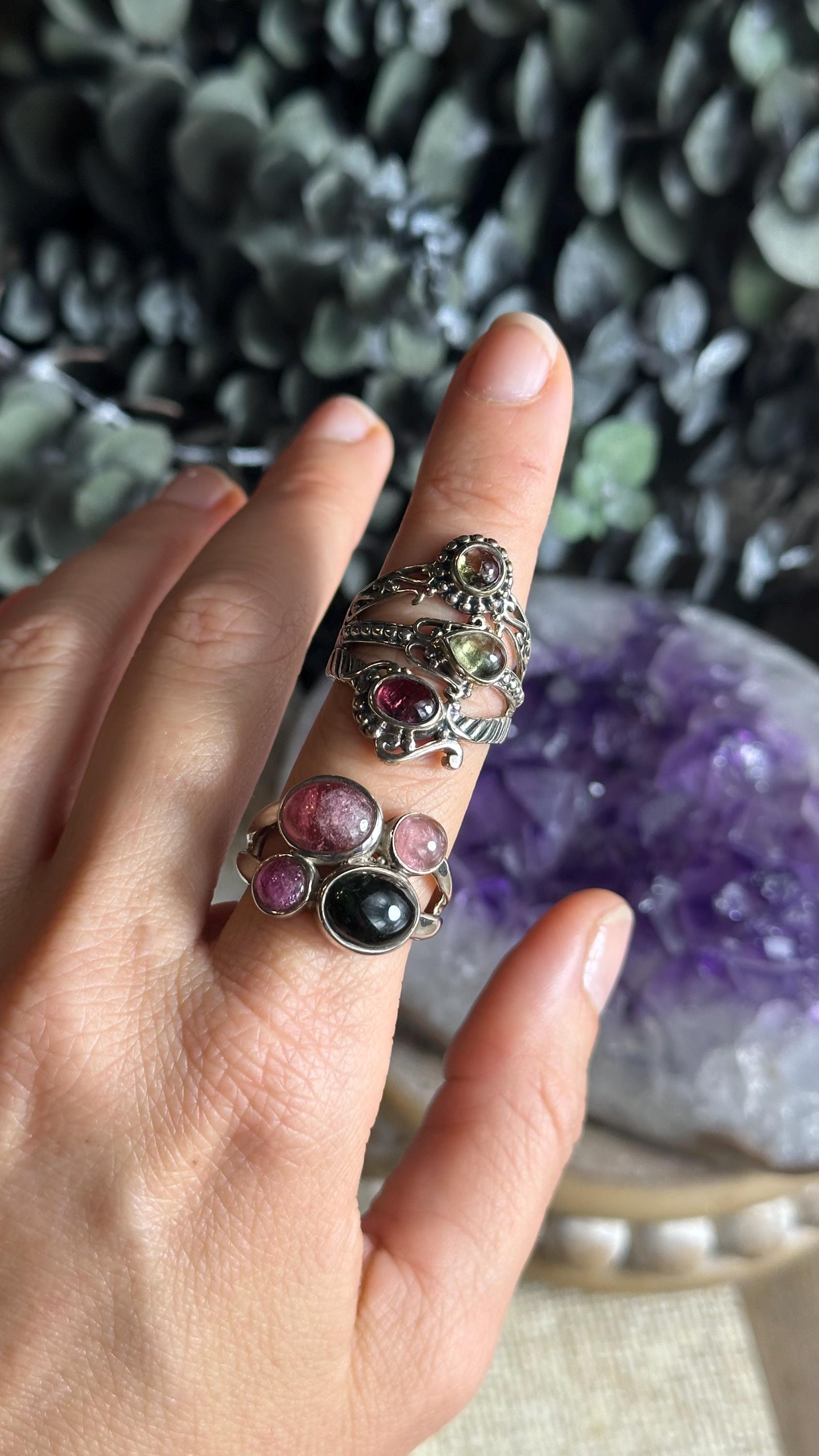Watermelon Tourmaline Ring