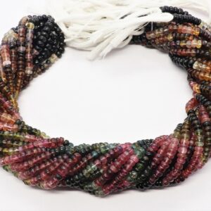 100% Natural Multi Tourmaline Smooth Rondelle Gemstone Beads, 4.75 Mm Watermelon Tourmaline Plain Beads Tourmaline Multi Color Wholesale Lot 100% Natural Multi Tourmaline Smooth Rondelle Gemstone Beads, 4.75 Mm Watermelon Tourmaline Plain Beads Tourmaline Multi Color Wholesale Lot