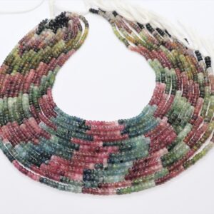 Aaa Multi Tourmaline Smooth Beads, Natural Tourmaline Plain Beads, Tourmaline Rondelle Beads, 14" Watermelon Tourmaline Gemstone Beads Aaa Multi Tourmaline Smooth Beads, Natural Tourmaline Plain Beads, Tourmaline Rondelle Beads, 14" Watermelon Tourmaline Gemstone Beads