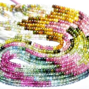 Superb Quality Watermelon Tourmaline Rondelle Beads - 13 inches - Natural Smooth Multi Tourmaline Rondelle - Size is 3.5 mm #1060 Superb Quality Watermelon Tourmaline Rondelle Beads - 13 inches - Natural Smooth Multi Tourmaline Rondelle - Size is 3.5 mm #1060