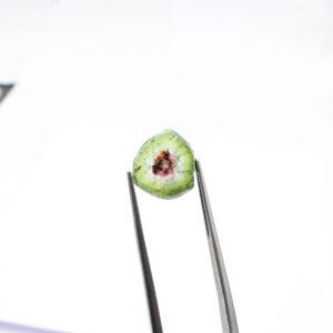 2.10 Ct, Natural Watermelon Tourmaline Slice, 11.50x10.50 Mm, Loose Gemstone, Tourmaline For Making Jewelry