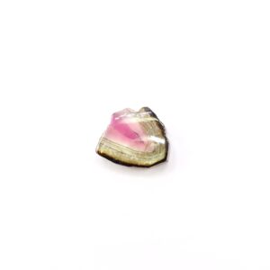 4.20 Ct, Natural Watermelon Tourmaline Slice, 12x10 Mm, Loose Gemstone, Tourmaline For Making Jewelry