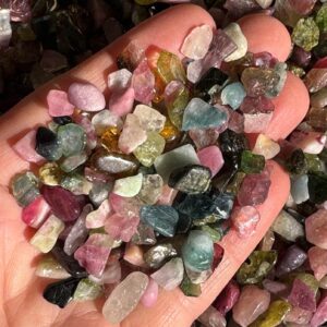 Watermelon Tourmaline 5g Per Order High Grade Tourmaline Multicolor Tourmaline Tumbled Tourmaline Rainbow Tourmaline Jeweller Grade