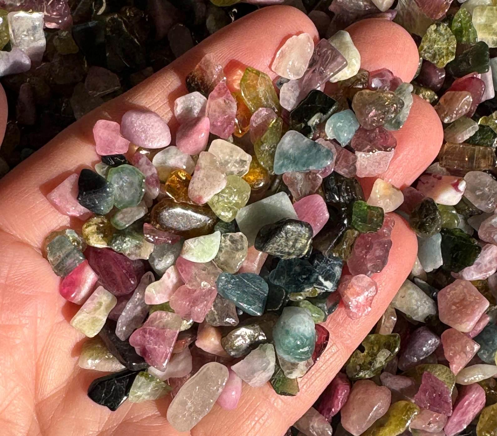 Watermelon Tourmaline 5g Per Order High Grade Tourmaline Multicolor Tourmaline Tumbled Tourmaline Rainbow Tourmaline Jeweller Grade