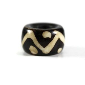 Wave Bone Dread Bead // 6 - 12mm Bead Holes // Dreadlock Beads, Dread Jewelry, Dread Accessories, Large Hole Beads, Hair Beads Wave Bone Dread Bead // 6 - 12mm Bead Holes // Dreadlock Beads, Dread Jewelry, Dread Accessories, Large Hole Beads, Hair Beads