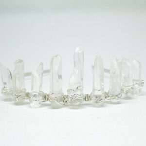 Wedding Crown / Bridal Crystal Crown / Crystal Crown / Bohemian Headpiece / Crystal Tiara / Quartz Crown / Crystal Hair Jewelry / EDM