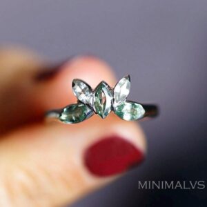 Sapphire Ring, Butterfly Ring, Gemstone Ring, White Sapphire Ring, Green Sapphire Ring, Handmade Engagement Ring, Handmade Wedding Ring Sapphire Ring, Butterfly Ring, Gemstone Ring, White Sapphire Ring, Green Sapphire Ring, Handmade Engagement Ring, Handmade Wedding Ring