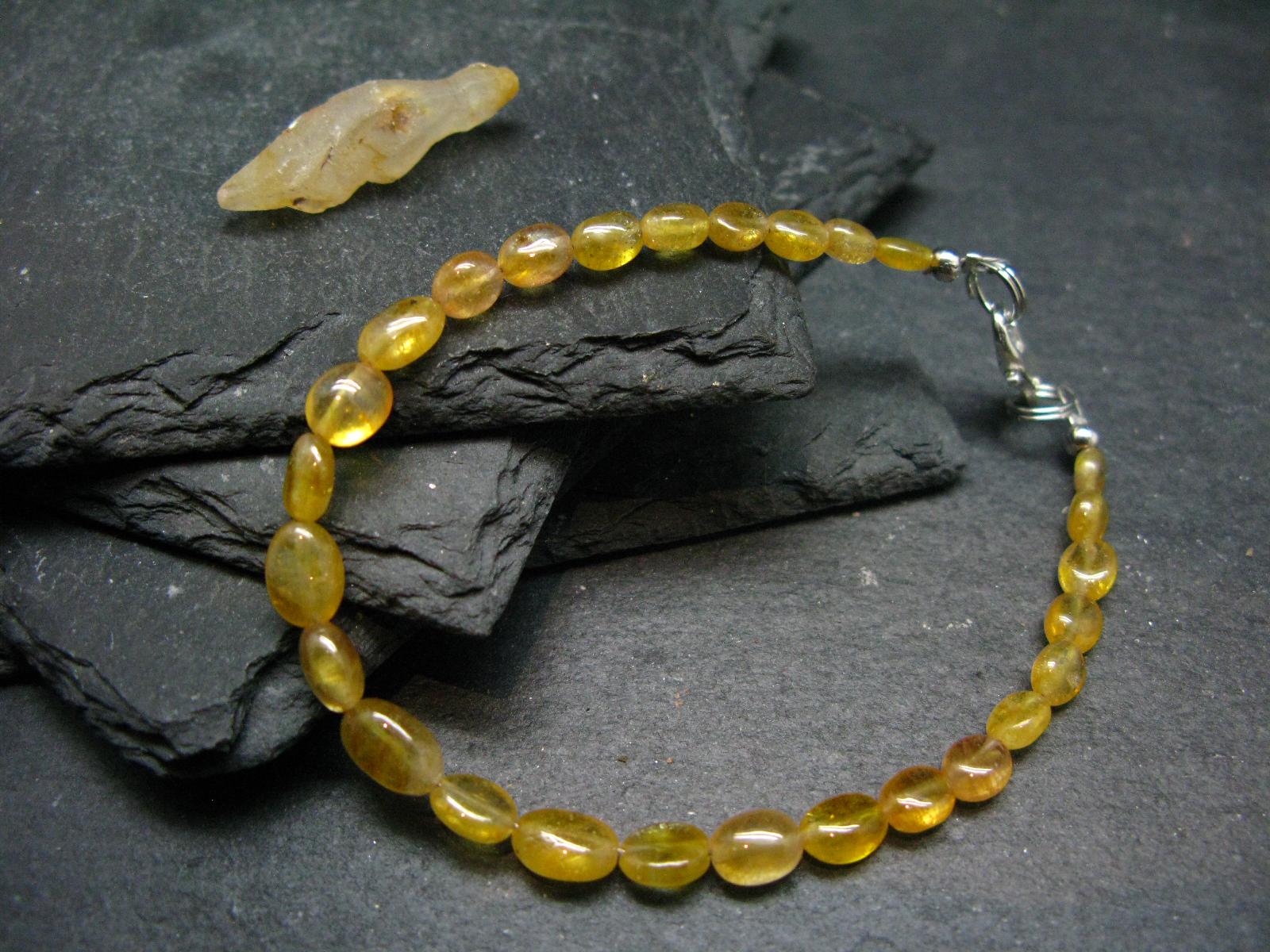 Yellow Sapphire Genuine Bracelet ~ 7 Inches ~ 6mm Oval Beads Yellow Sapphire Genuine Bracelet ~ 7 Inches ~ 6mm Oval Beads