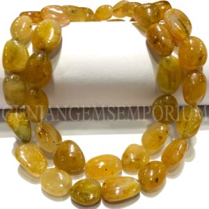 Aaa+ Rare~~yellow Sapphire Smooth Nuggets Beads Srilankan Sapphire Nuggets Smooth Beads Natural Yellow Sapphire Pukhraj Sapphire Gemstone