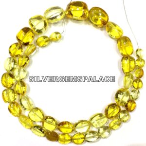 Extremely Rare~AAAA+ Yellow Sapphire Smooth Nuggets Beads Yellow Sapphire Gemstone Beads Free Form Nuggets Beads Jewelry Making Beads.