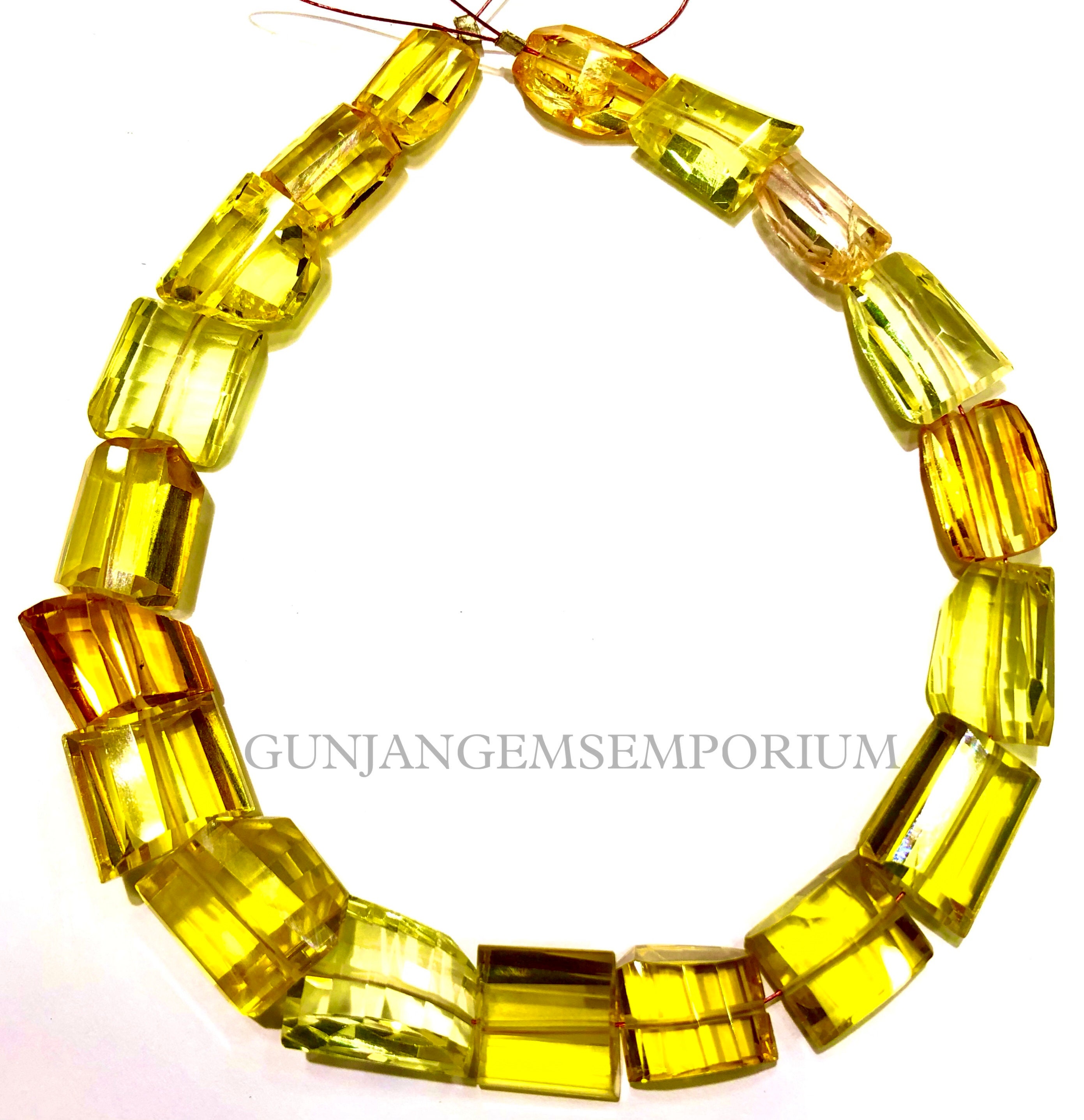Rare Yellow Sapphire Bead Aaaa+ Quality Padparadscha Sapphire Faceted Nugget Beads Beautiful Sapphire Nuggets Faceted Sapphire Bracelet