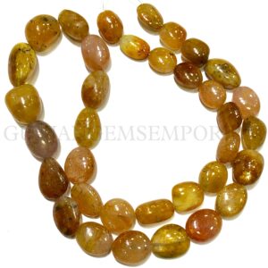 Very Rarest~yellow Sapphire Smooth Nuggets Beads Srilankan Sapphire Nuggets Smooth Beads Natural Yellow Sapphire Wholesale Sapphire Gemstone