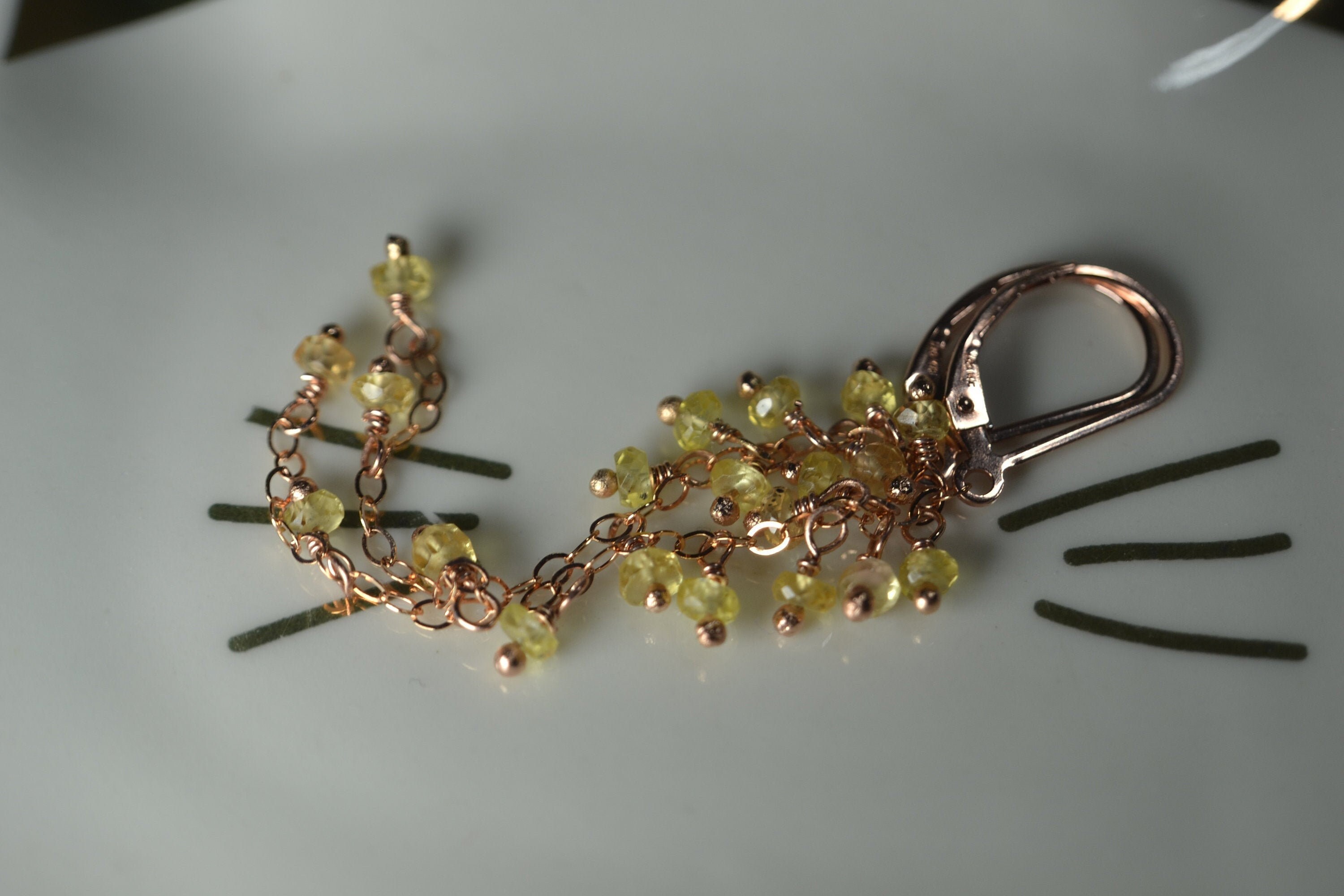 Yellow Sapphire Earrings In 14k Gold, Sterling Silver // September Birthstone //  5th, 45th Anniversary // Long Dangle Earrings // Dainty