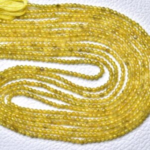 12.5 Inches Strand Natural Yellow Sapphire Rondelle Beads 2mm Faceted Roundel Gemstone Beads Rare Sapphire Roundelle Jewelry Beads No6417 12.5 Inches Strand Natural Yellow Sapphire Rondelle Beads 2mm Faceted Roundel Gemstone Beads Rare Sapphire Roundelle Jewelry Beads No6417