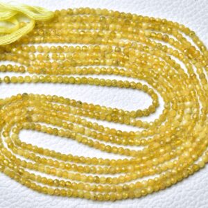 12.5 Inches Strand Natural Yellow Sapphire Rondelle Beads 2.5mm Faceted Rondelle Gemstone Beads Rare Sapphire Micro Cut Rondelle No6420 12.5 Inches Strand Natural Yellow Sapphire Rondelle Beads 2.5mm Faceted Rondelle Gemstone Beads Rare Sapphire Micro Cut Rondelle No6420