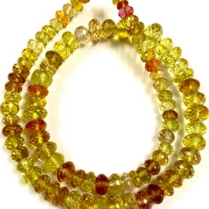 Aaaa+ Top Quality Yellow Sapphire Faceted Rondelle Beads Padparadscha Yellow Sapphire Beads Yellow Sapphire Rondelle Beads Yellow Sapphire Aaaa+ Top Quality Yellow Sapphire Faceted Rondelle Beads Padparadscha Yellow Sapphire Beads Yellow Sapphire Rondelle Beads Yellow Sapphire