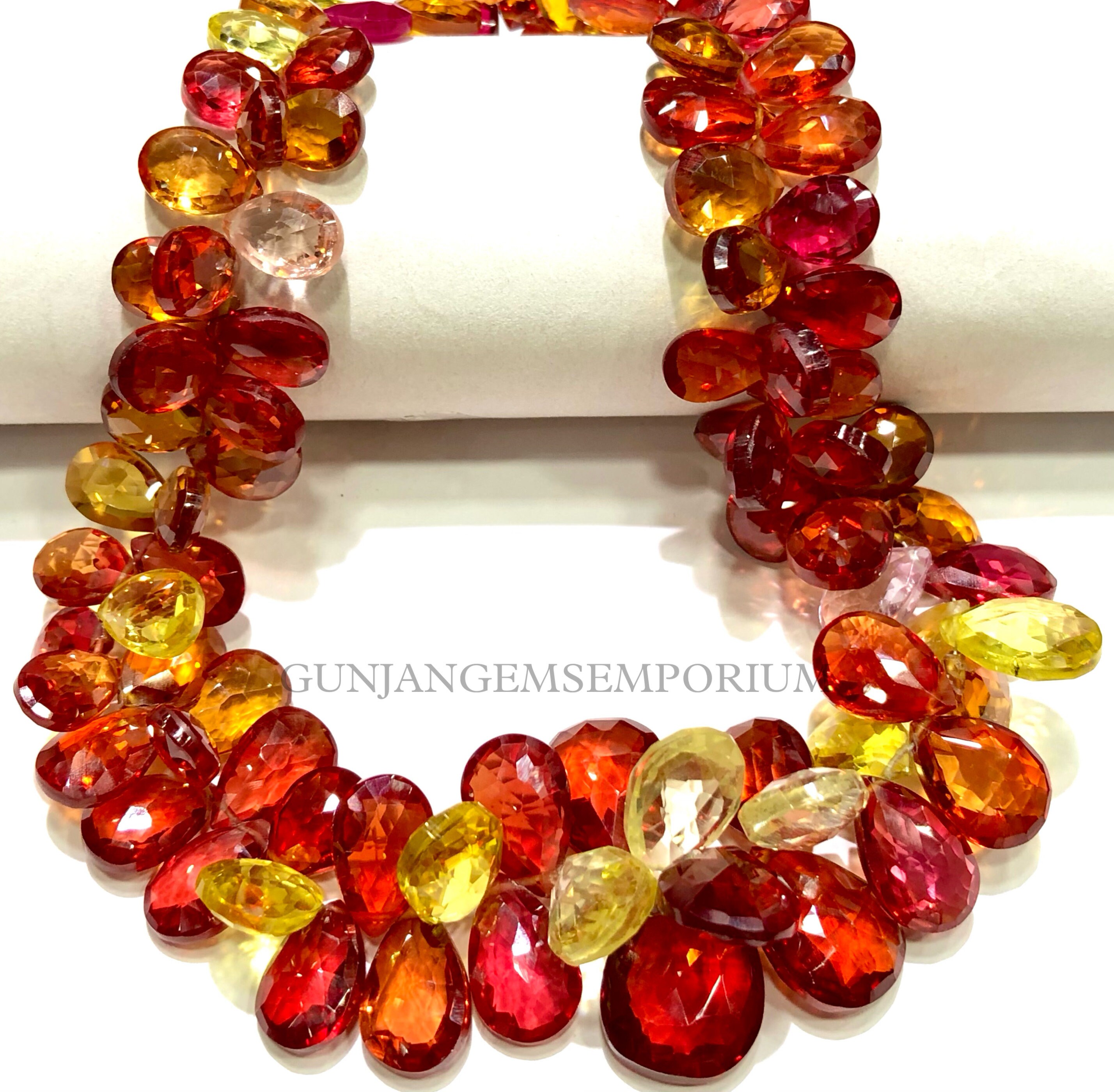Colorful~~aaaa+ Padparadscha Sapphire Beads Yellow Sapphire Faceted Peardrop Beads Orange Sapphire Almonds Faceted Sapphire Peardrops Stones Colorful~~aaaa+ Padparadscha Sapphire Beads Yellow Sapphire Faceted Peardrop Beads Orange Sapphire Almonds Faceted Sapphire Peardrops Stones