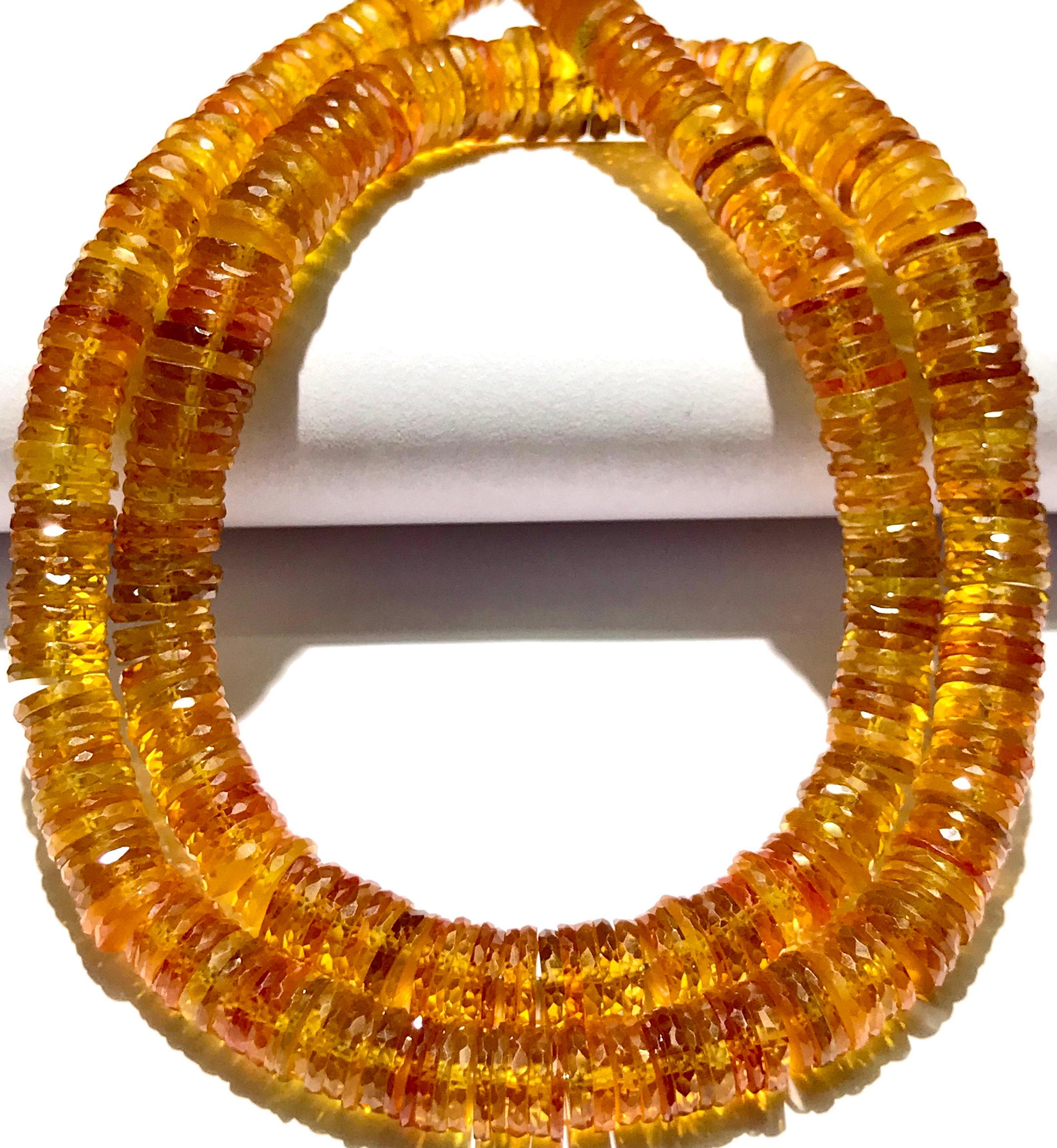 Extremely Gorgeous~aaaa+ Pinkish Yellow Sapphire Beads Natural Padparadscha Sapphire Faceted Tyre Beads Yellow Sapphire Rondelle Beads Jewel Extremely Gorgeous~aaaa+ Pinkish Yellow Sapphire Beads Natural Padparadscha Sapphire Faceted Tyre Beads Yellow Sapphire Rondelle Beads Jewel