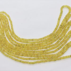 Natural Yellow Sapphire Faceted Rondelle Beads, Genuine Songea Sapphire Rondelle Beads, Deep Yellow Color 100% Precious Gemstone Beads Natural Yellow Sapphire Faceted Rondelle Beads, Genuine Songea Sapphire Rondelle Beads, Deep Yellow Color 100% Precious Gemstone Beads