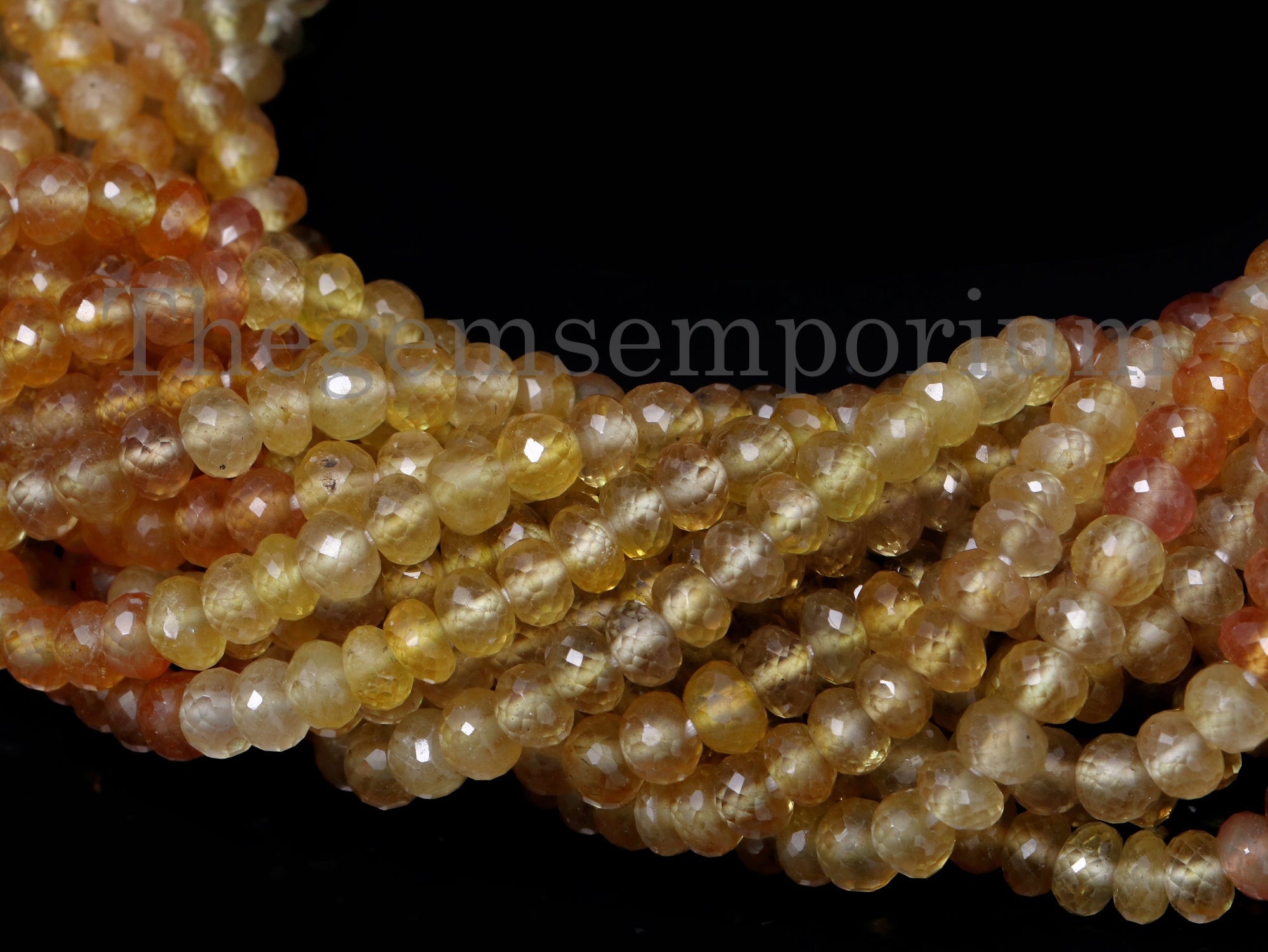 Yellow Sapphire Rondelle Beads, Yellow Sapphire Beads, Yellow Sapphire Faceted Rondelle Beads, Sapphire Rondelle Gemstone Beads For Jewelry Yellow Sapphire Rondelle Beads, Yellow Sapphire Beads, Yellow Sapphire Faceted Rondelle Beads, Sapphire Rondelle Gemstone Beads For Jewelry