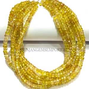 Songea Yellow Sapphire Gemstone Beads Sparkling Aaaa+ High Grade Genuine Yellow Sapphire Rondelle Beads 4/5mm Faceted Beads Sapphire Beads Songea Yellow Sapphire Gemstone Beads Sparkling Aaaa+ High Grade Genuine Yellow Sapphire Rondelle Beads 4/5mm Faceted Beads Sapphire Beads