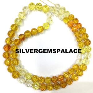 Rare Yellow Sapphire Faceted Round Beads AAAA Quality Sapphire Shaded Beads Necklace 6/7mm Round Sapphire Gemstone Beads Transparent 18” Rare Yellow Sapphire Faceted Round Beads AAAA Quality Sapphire Shaded Beads Necklace 6/7mm Round Sapphire Gemstone Beads Transparent 18”