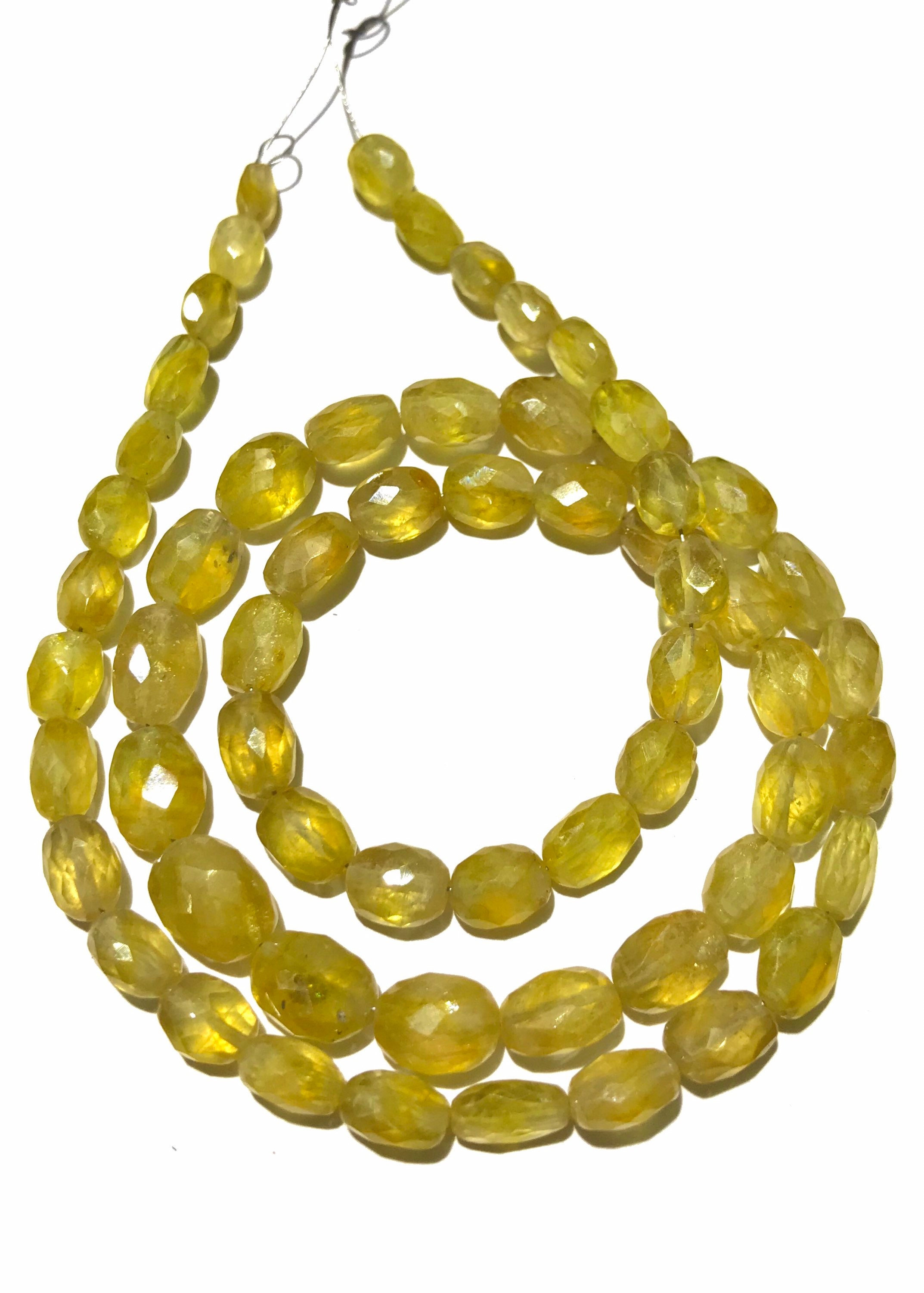 Aaa+ Yellow Sapphire Faceted Oval Beads Natural Mined Yellow Sapphire Faceted Ovals 5mm-7mm 6mm-9mm W-h 18” Yellow Sapphire Gemstone Beads Aaa+ Yellow Sapphire Faceted Oval Beads Natural Mined Yellow Sapphire Faceted Ovals 5mm-7mm 6mm-9mm W-h 18” Yellow Sapphire Gemstone Beads