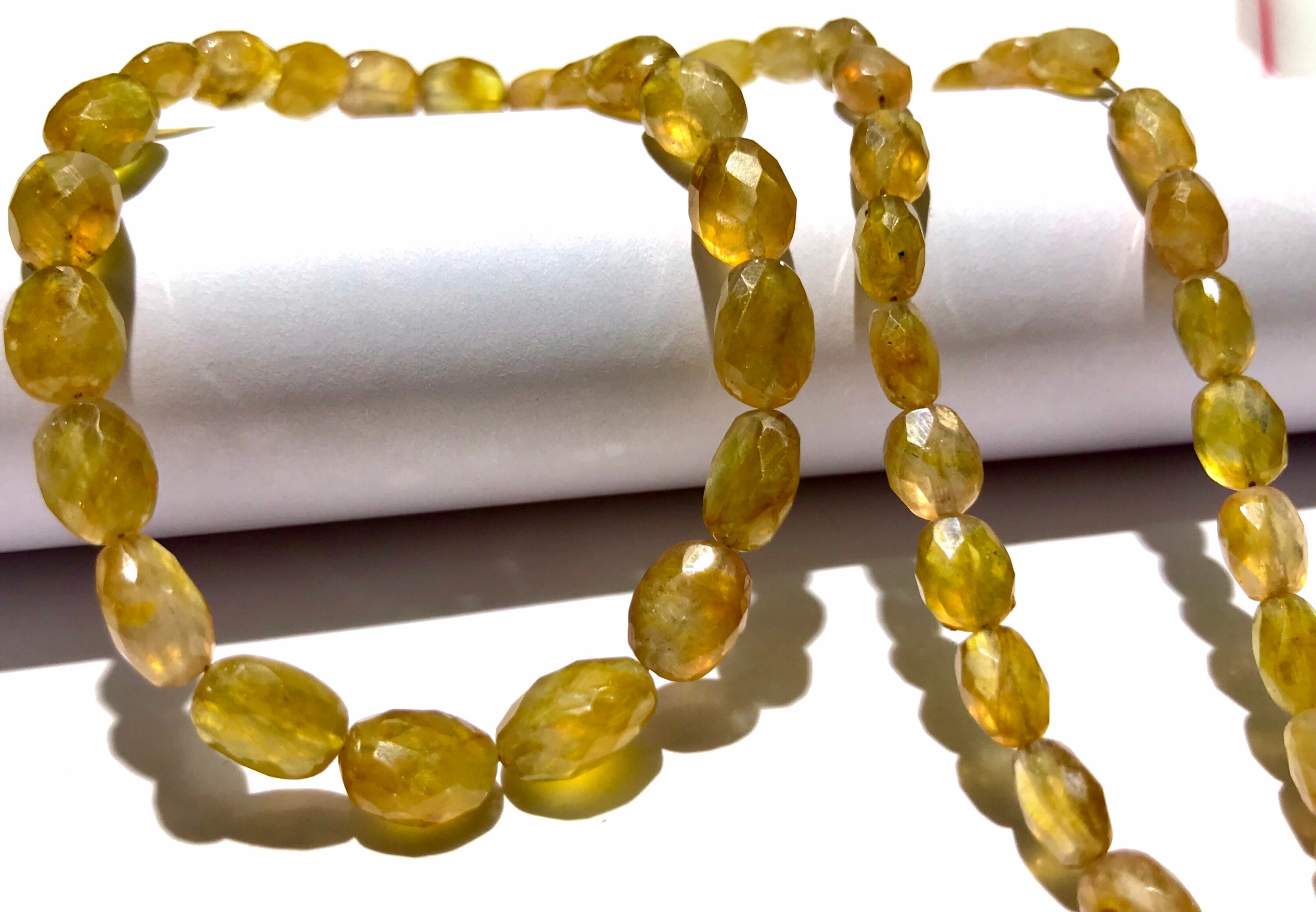 Aaa+ Yellow Sapphire Faceted Oval Beads Natural Mined Yellow Sapphire Faceted Ovals 5mm-7mm 6mm-9mm W-h 18” Yellow Sapphire Gemstone Beads Aaa+ Yellow Sapphire Faceted Oval Beads Natural Mined Yellow Sapphire Faceted Ovals 5mm-7mm 6mm-9mm W-h 18” Yellow Sapphire Gemstone Beads